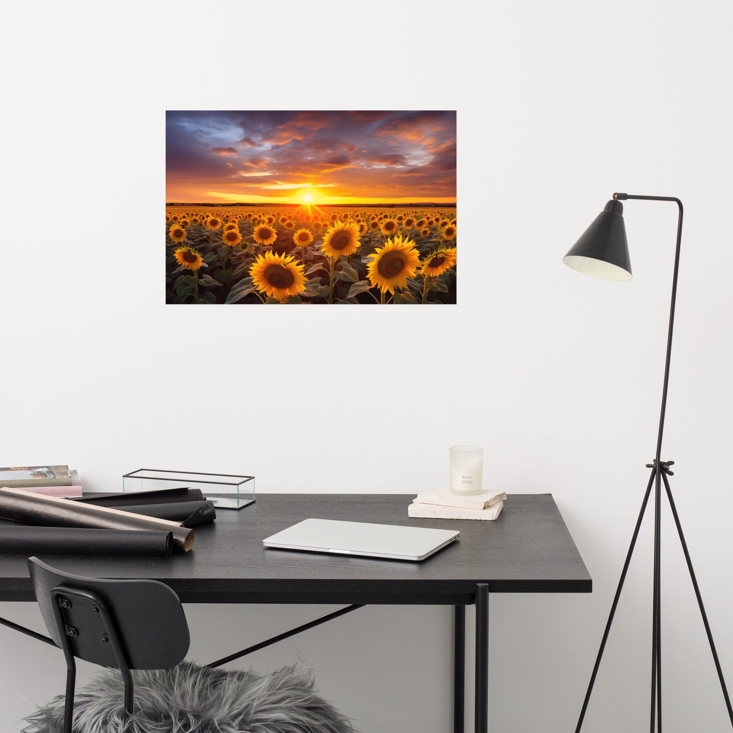 Field of Dreams Photorealism - Digital Artwork Loose Art Print