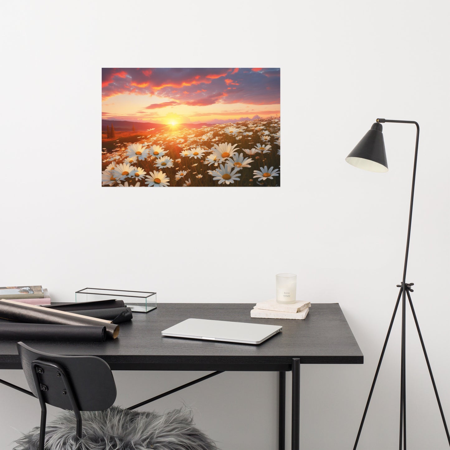 Golden Hour Glory Photorealism - Digital Artwork Loose Art Print