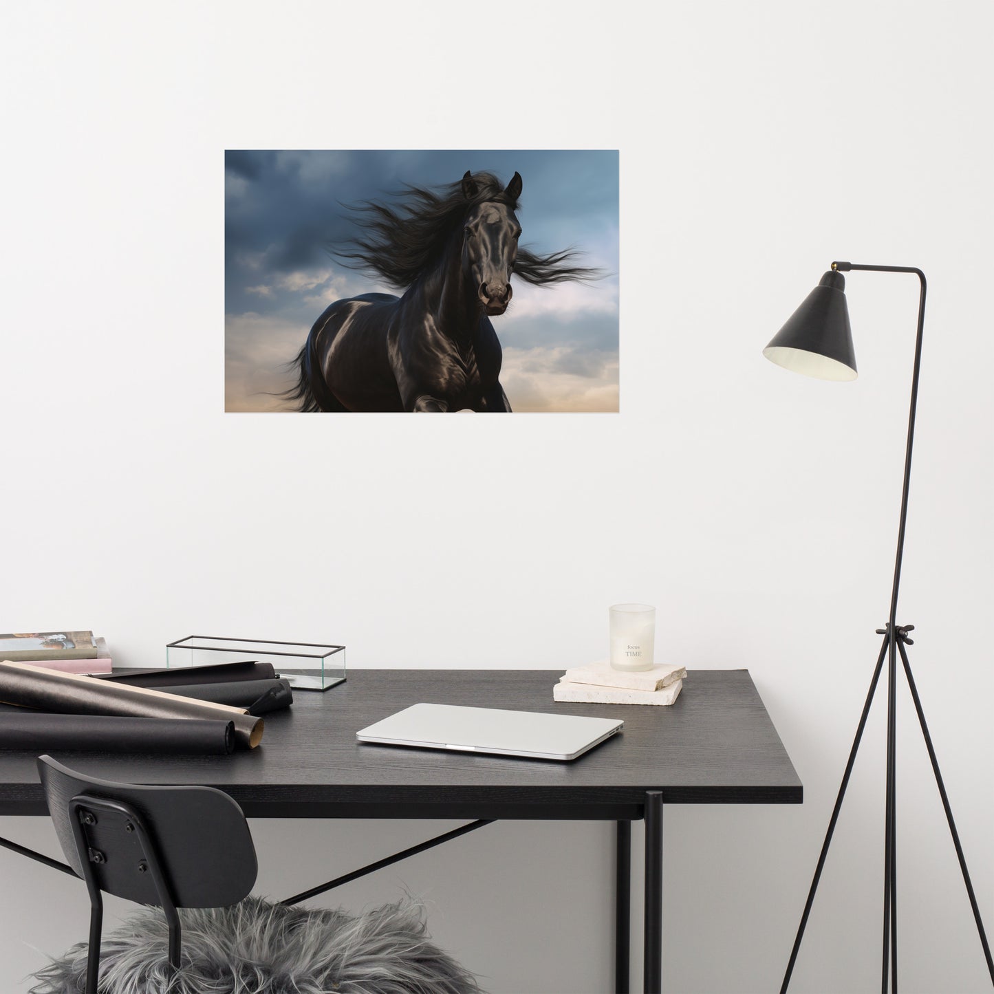 King of the Wild Photorealism - Digital Artwork Loose Art Print