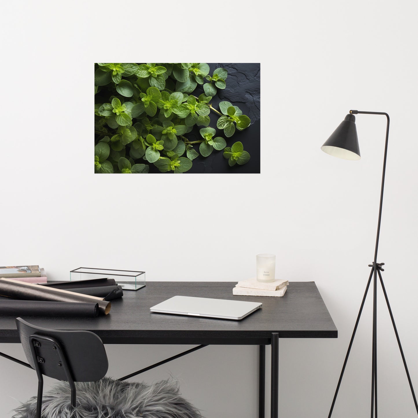 Oregano's Whisper Photorealism - Digital Artwork Loose Art Print