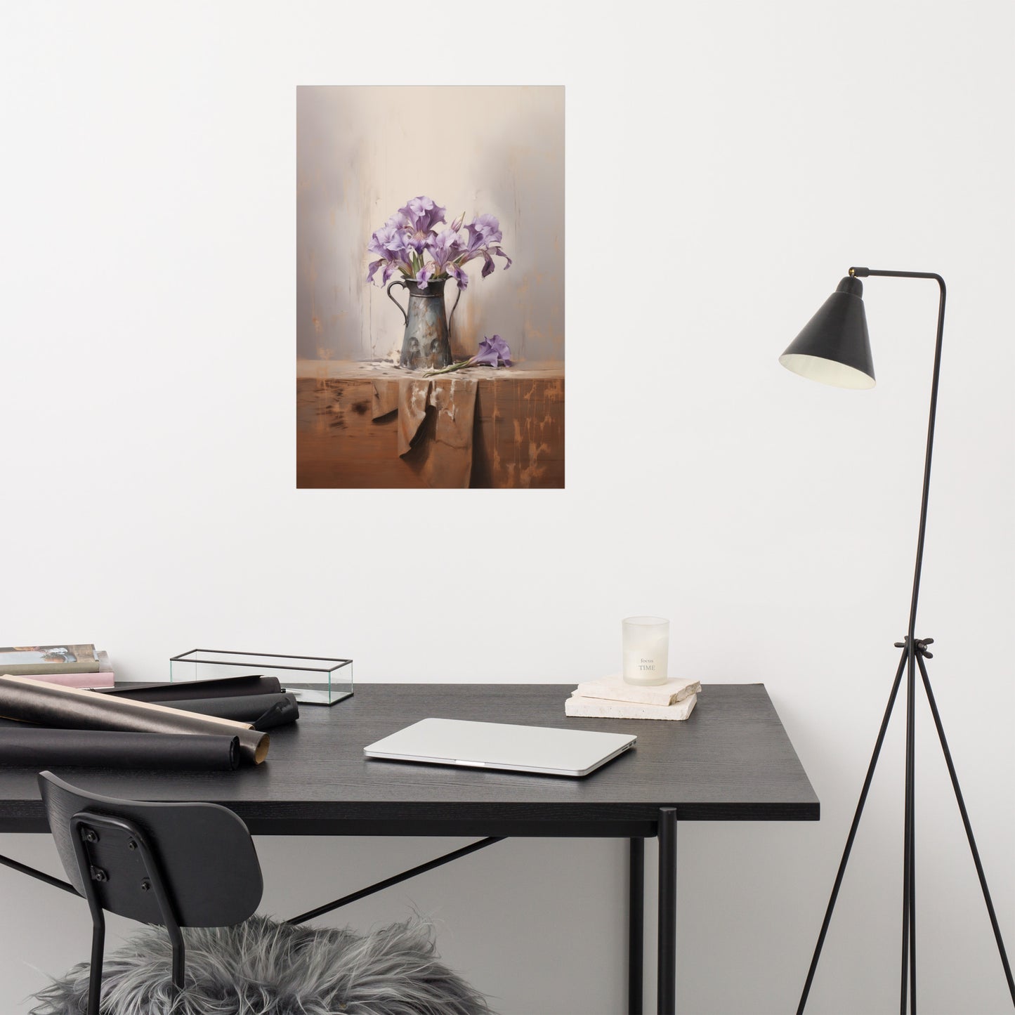 Petals in the Light Pastel Painting - Digital Artwork Loose Art Print