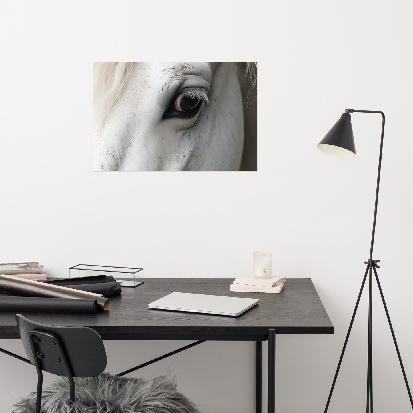 Unbridled Beauty Photorealism - Digital Artwork Loose Art Print