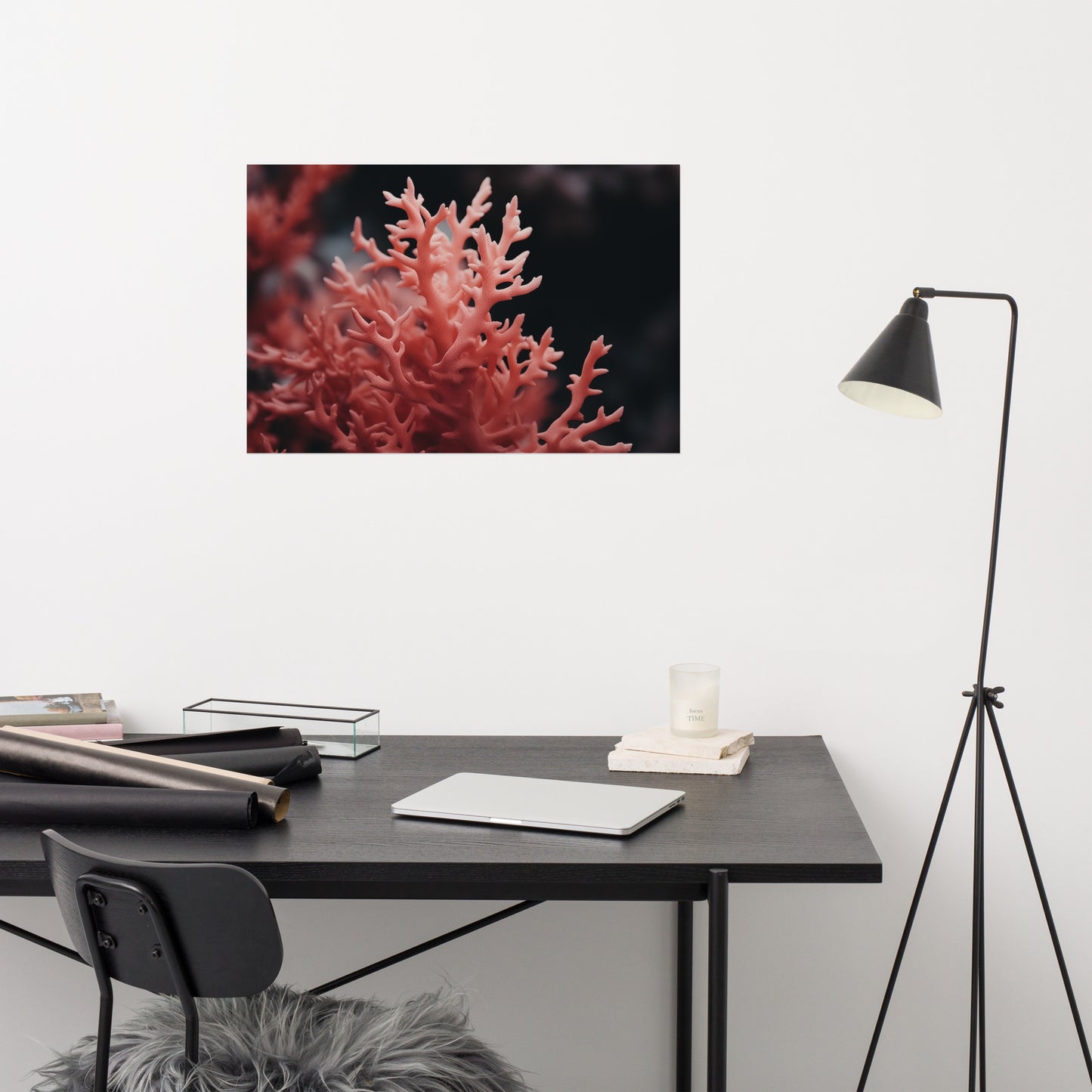 Underwater Eden Coral Photorealism - Digital Artwork Loose Art Print