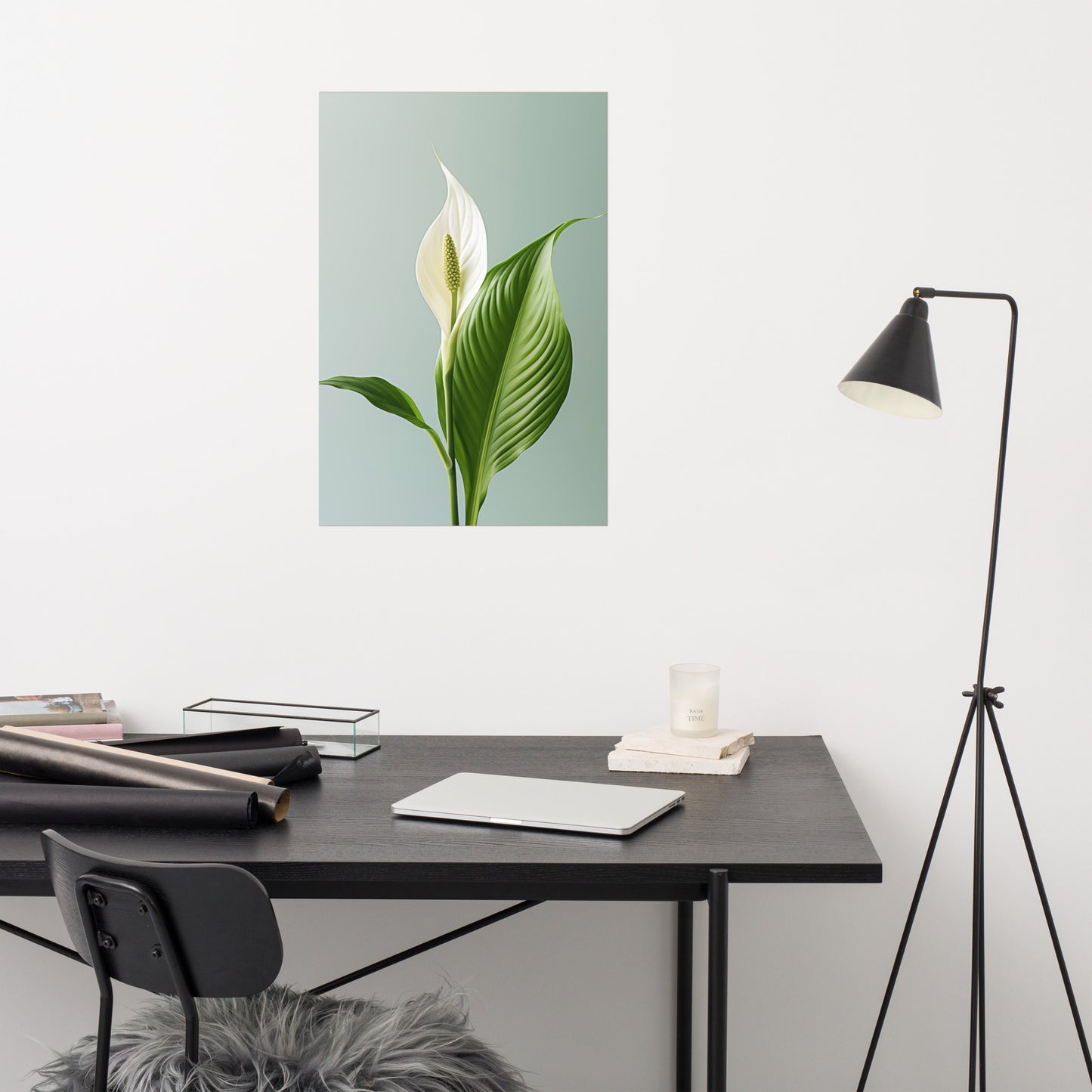 Morning Light Lily Realism Painting Digital Artwork Loose Art Print