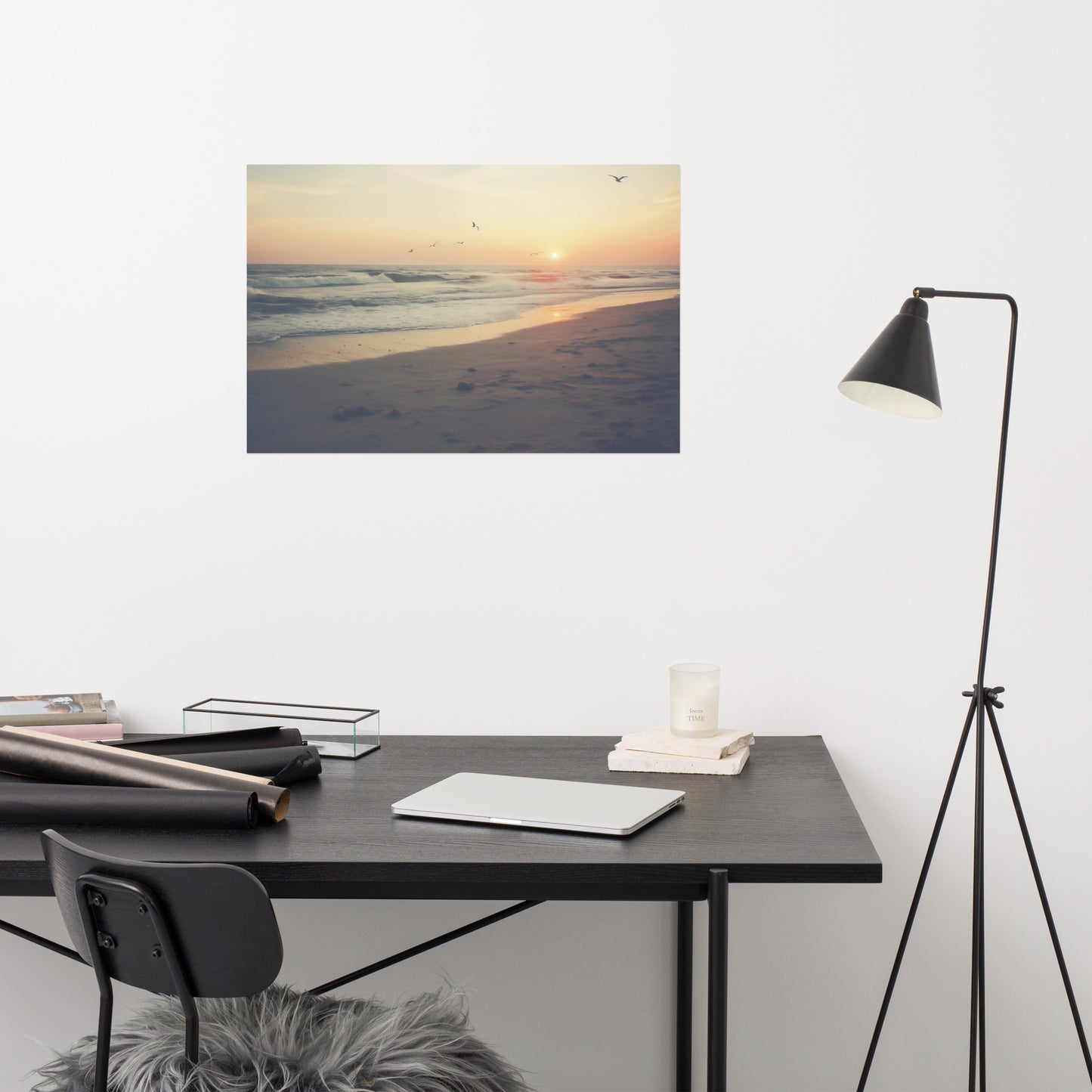 Seascape Dreams Realism Painting Digital Artwork Loose Art Print