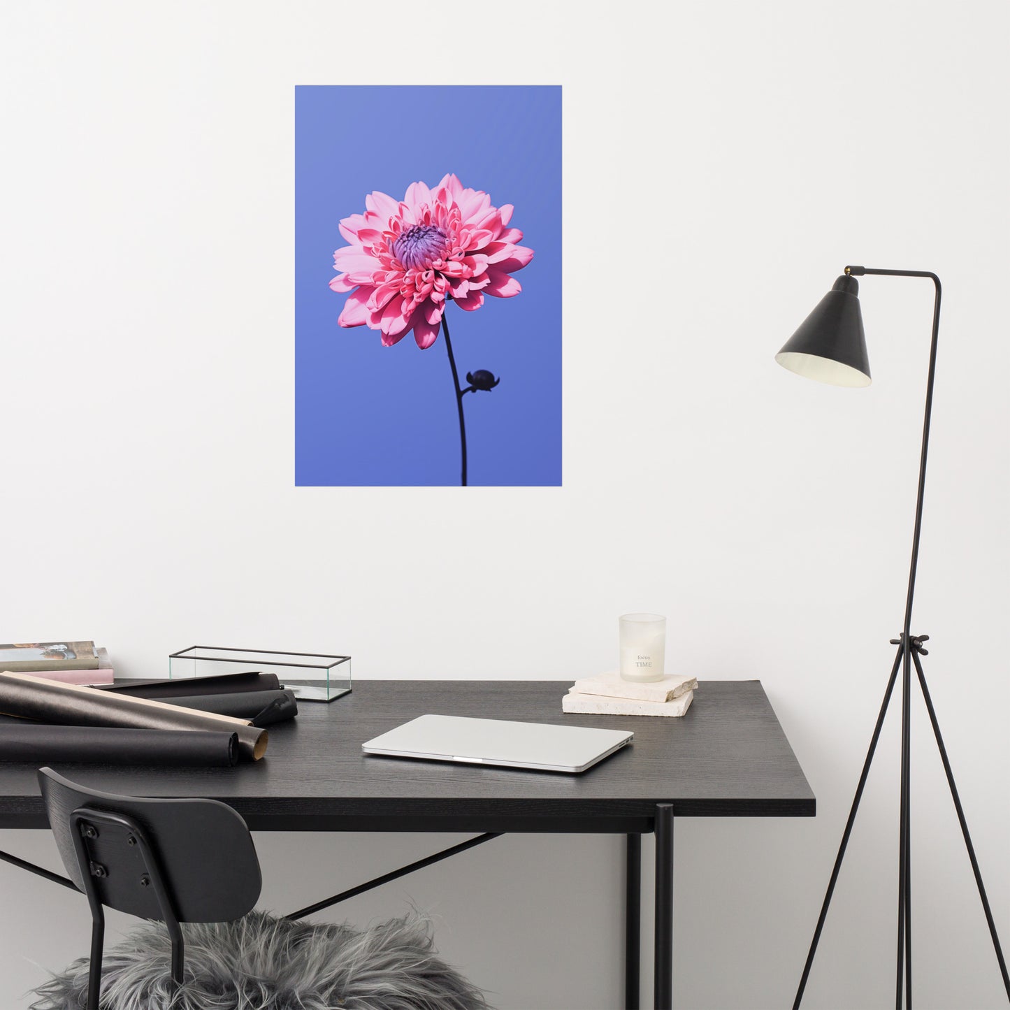 Sky Blossom Flower Photorealistic Painting Digital Artwork Loose Art Print