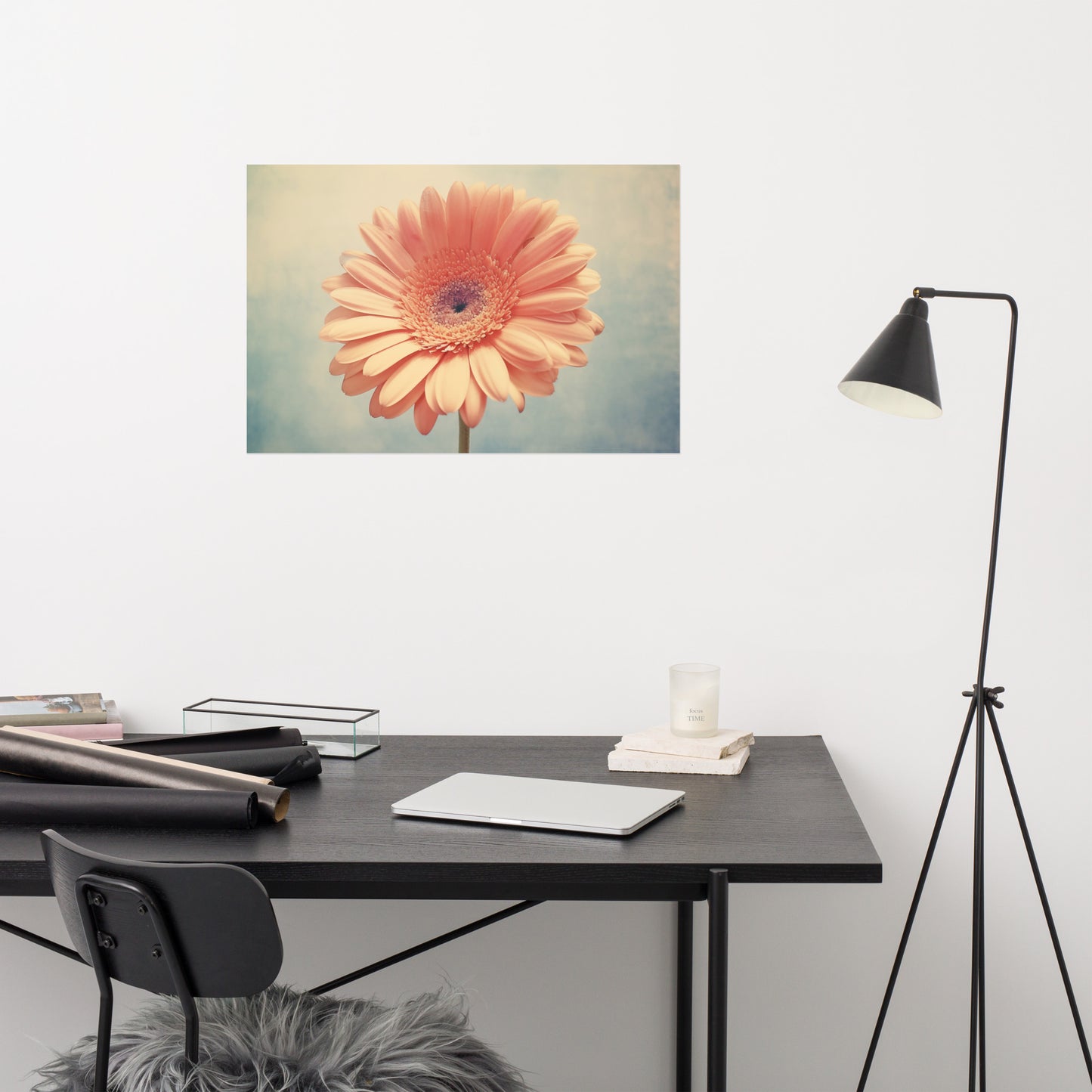 Solitary Splendor Photorealistic Painting Digital Artwork Loose Art Print