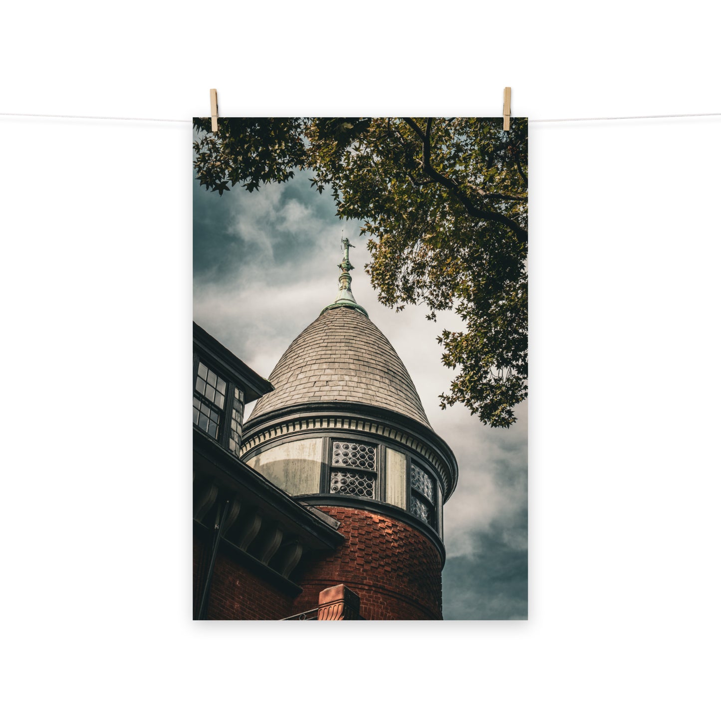 Architectural / Industrial / Cityscape Abstract Decor Cupola of Turret of George Baldwin House Savannah Ga Loose Wall Art Print 8" x 10"