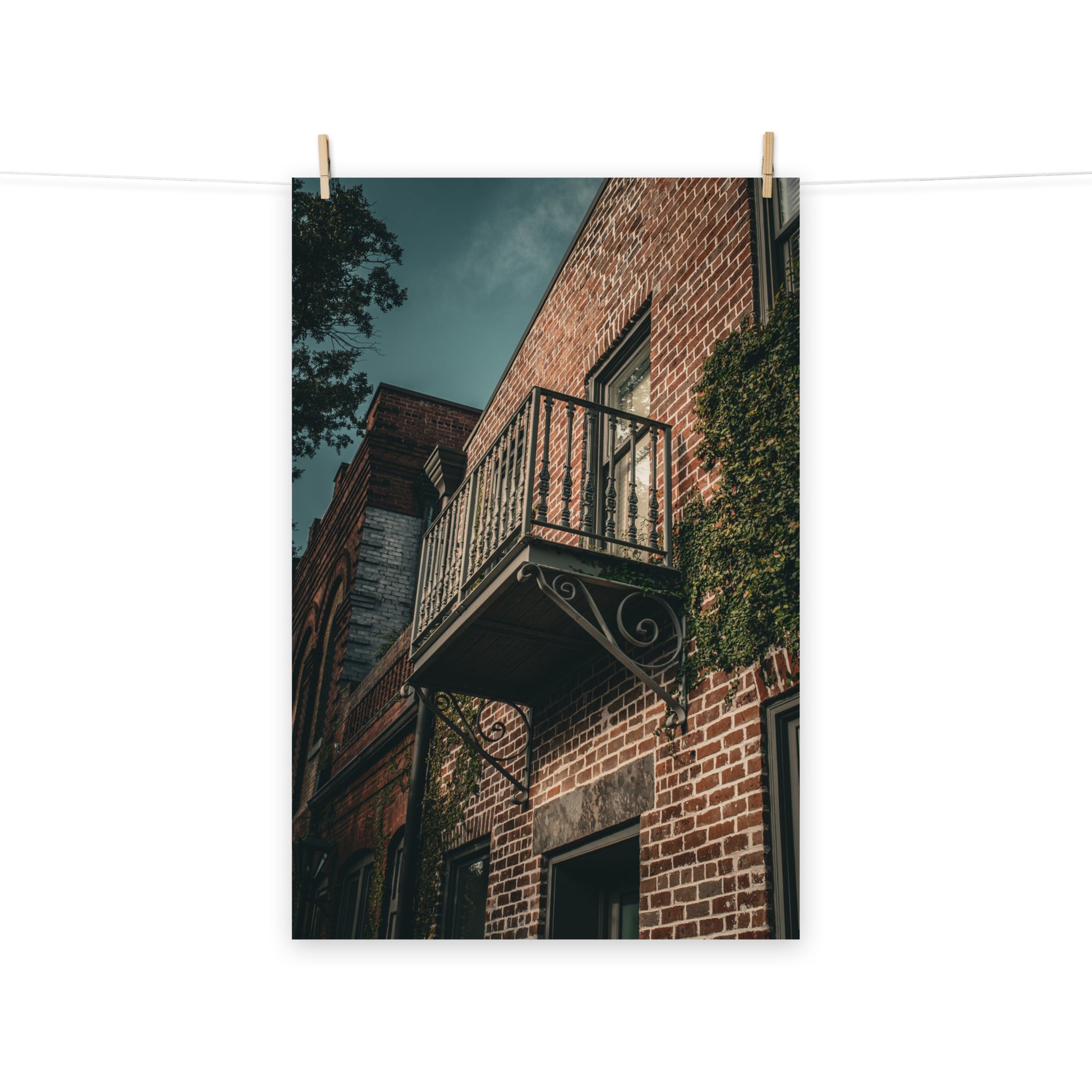 Architectural / Industrial / Cityscape Abstract Decor Old Iron Balcony Savannah Ga 3 Loose Wall Art Print 8" x 10"