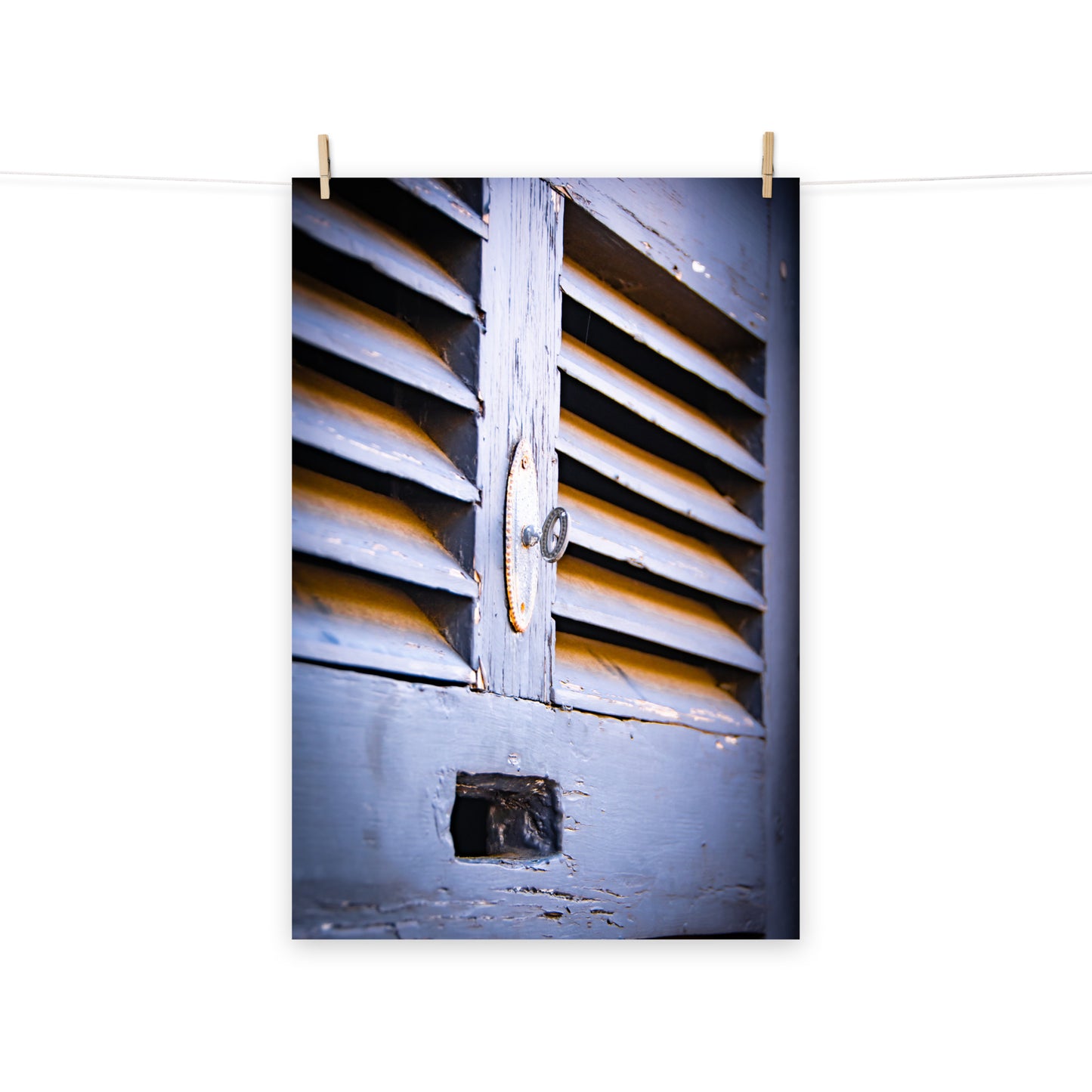 Architectural / Industrial / Cityscape Abstract Decor Old Wooden Shutter Door Savannah Ga Loose Wall Art Print 8" x 10"