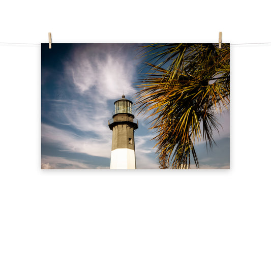 Architectural / Industrial / Maritime / Nautical / Decor Tybee Island Lighthouse 2 Loose Wall Art Print 8" x 10"