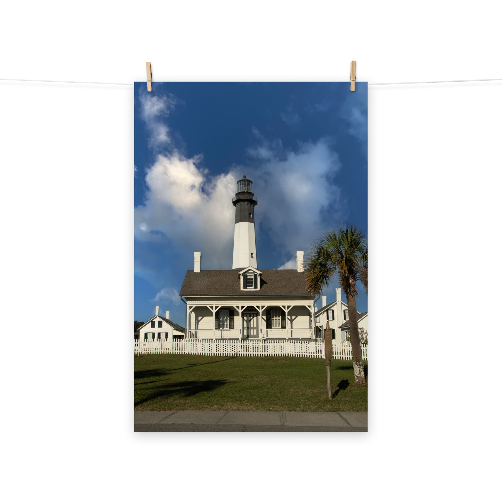 Architectural / Industrial / Maritime / Nautical / Decor Tybee Island Lighthouse Loose Wall Art Print 8" x 10"