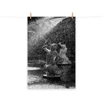 Architectural / Industrial / Cityscape Abstract Decor Fountain Forsyth Park Savannah Ga 2 Loose Wall Art Print 8" x 10"
