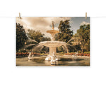 Architectural / Industrial / Cityscape Abstract Decor Fountain Forsyth Park Savannah Ga 3 Loose Wall Art Print 8" x 10"