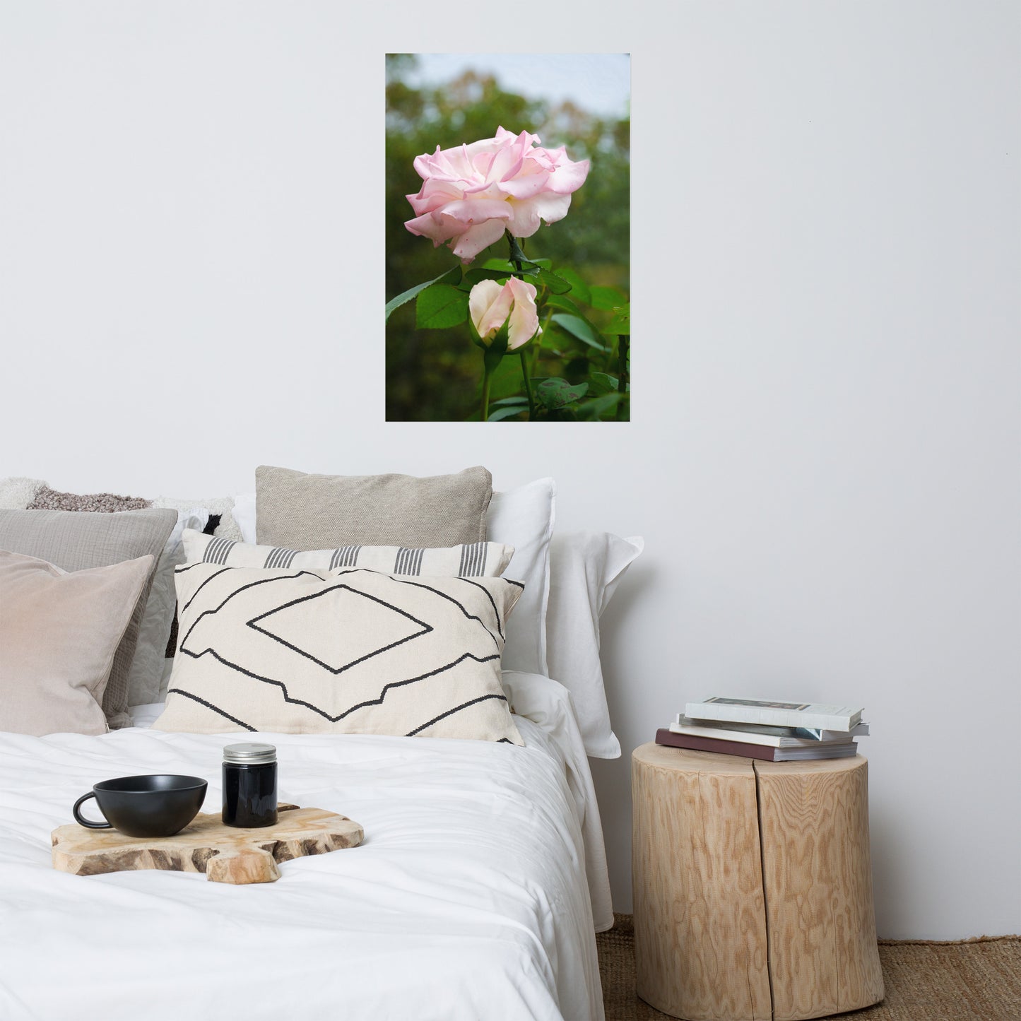 Floral Art Posters: Admiration Rose - Botanical / Floral / Flora / Flowers / Nature Photograph Loose / Unframed / Frameless / Frameable Wall Art Print - Artwork