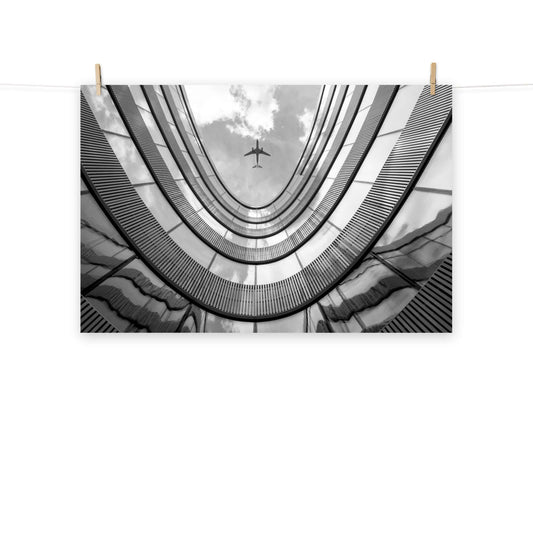 Architectural Photo: Urban Intersections in the Sky Loose / Unframed Photograph Art Print