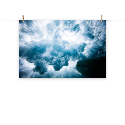 The Ocean's Embrace Coastal Lifestyle Abstract Nature Photograph Loose Wall Art Print