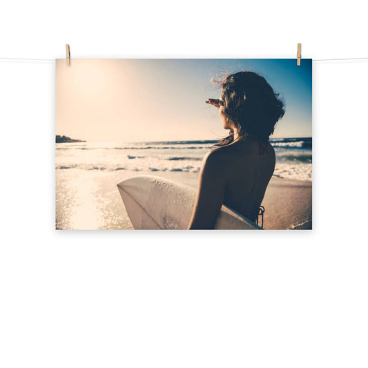 Saltwater Sunrise Coastal Lifestyle Photograph Loose Wall Art Print