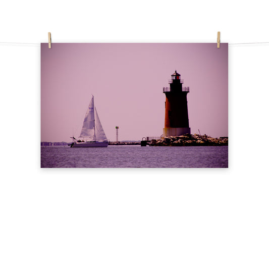 Sailing in the Bay Landscape Photo Loose Wall Art Prints