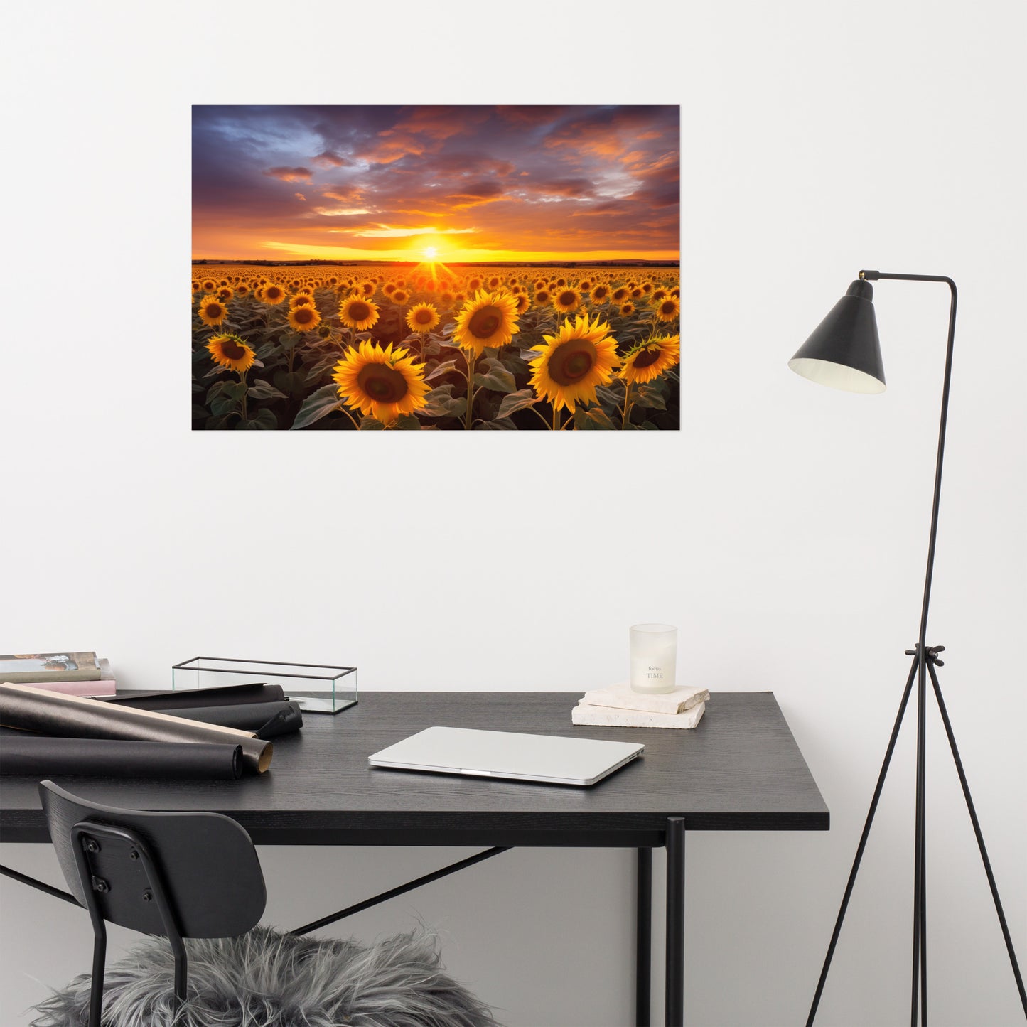 Field of Dreams Photorealism - Digital Artwork Loose Art Print