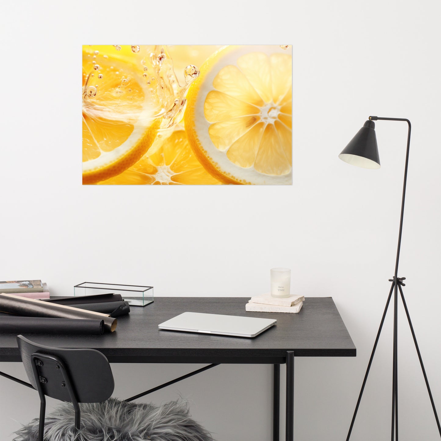 Golden Elixir Photorealism - Digital Artwork Loose Art Print