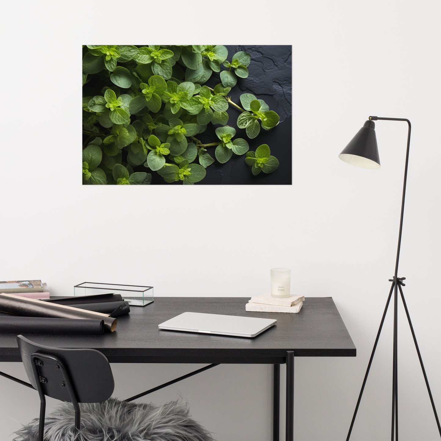 Oregano's Whisper Photorealism - Digital Artwork Loose Art Print