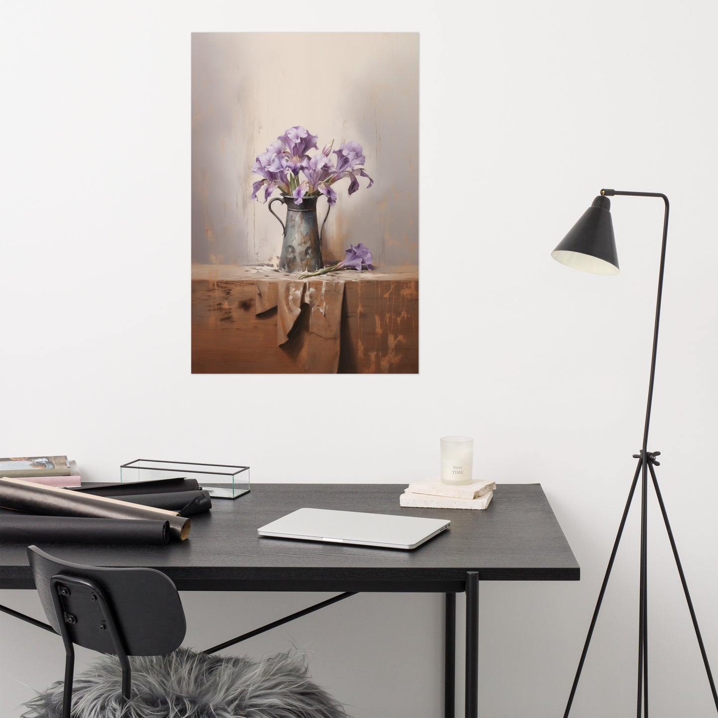 Petals in the Light Pastel Painting - Digital Artwork Loose Art Print