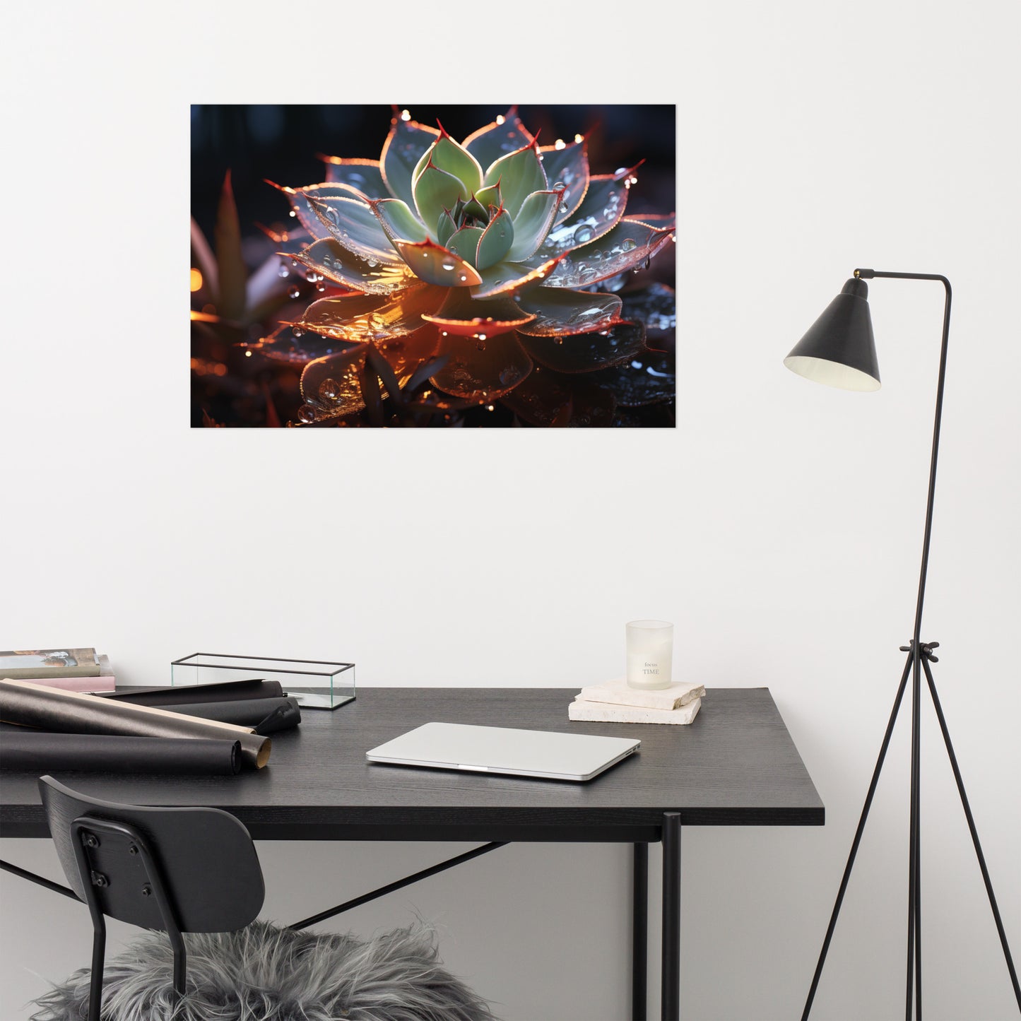 Succulent Sorcery Surrealism - Digital Artwork Loose Art Print