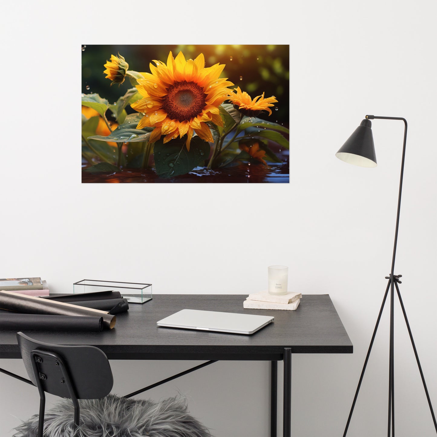 Sunlit Majesty Photorealism - Digital Artwork Loose Art Print