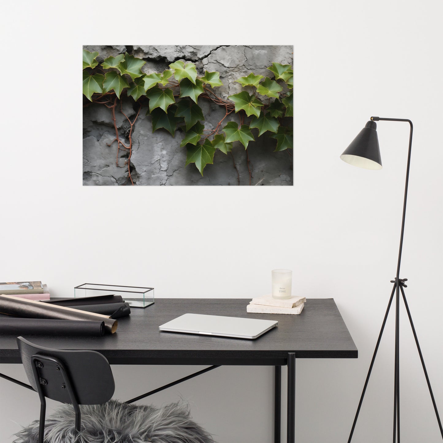 The Creeping Green Photo Realism - Digital Artwork Loose Art Print