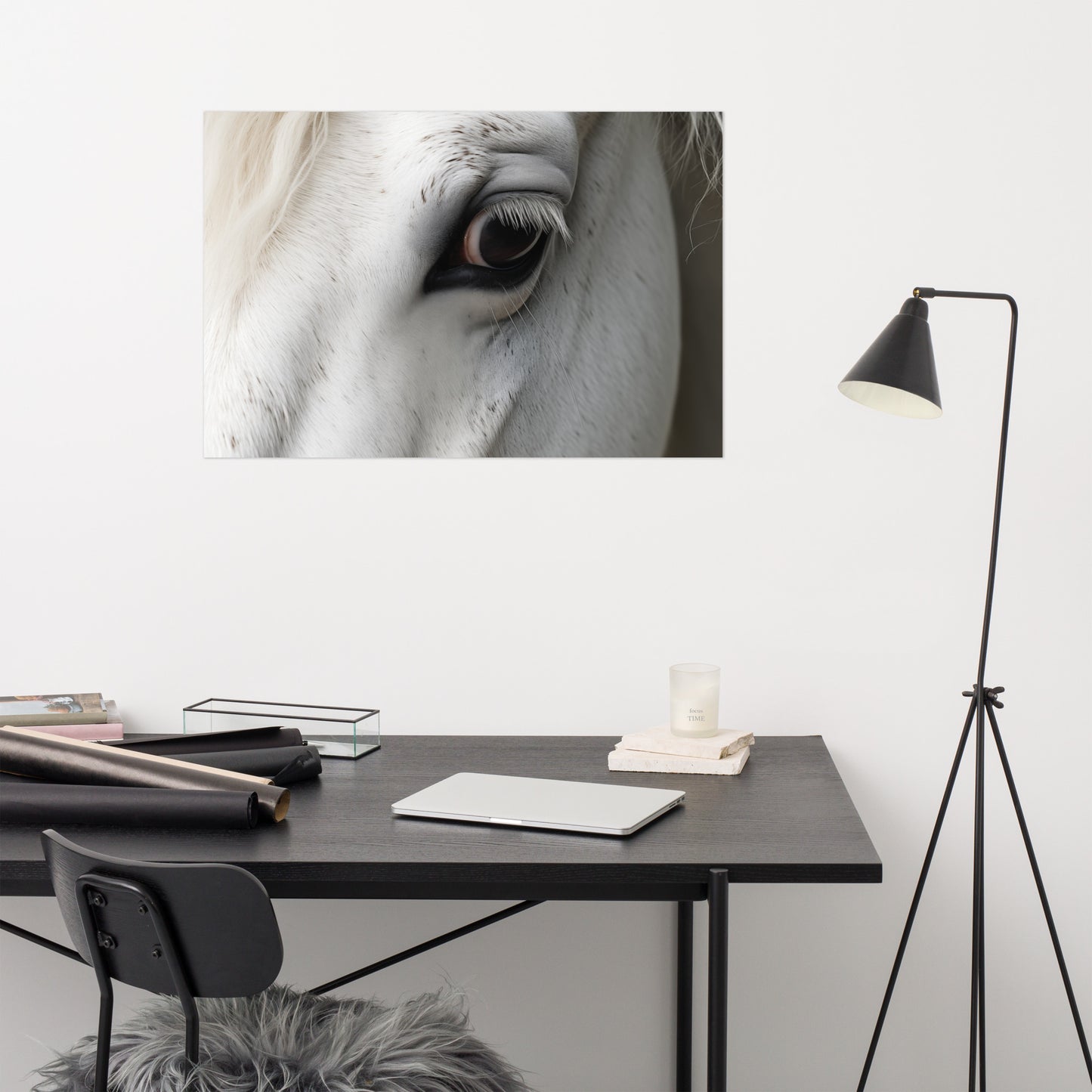 Unbridled Beauty Photorealism - Digital Artwork Loose Art Print