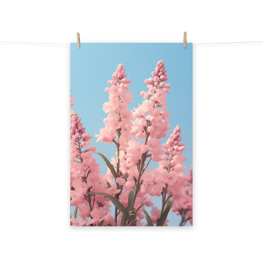 Pink Floral Art Prints: Ethereal Garden Pastel Floral Photorealism - Digital Artwork Loose Art Print