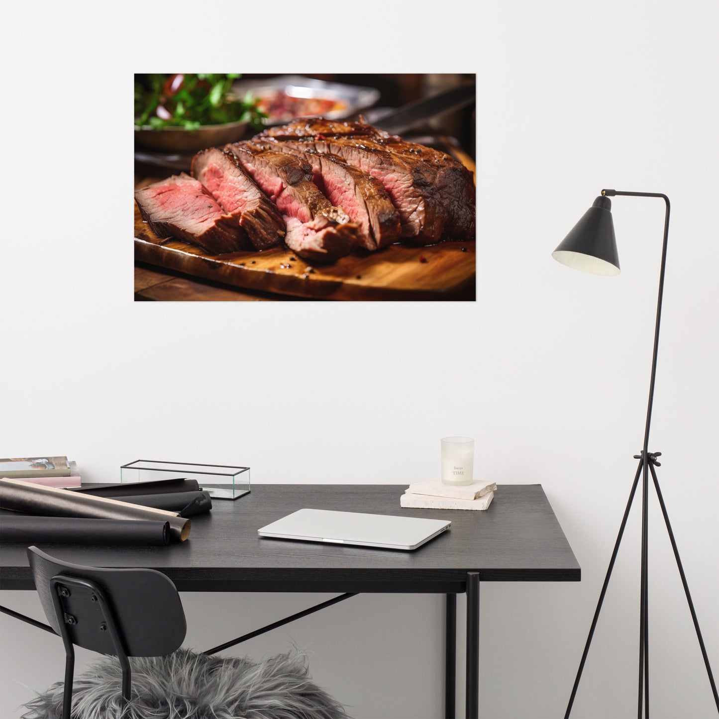 Food Art Steak Photorealistic 2 Digital Artwork Loose Art Print