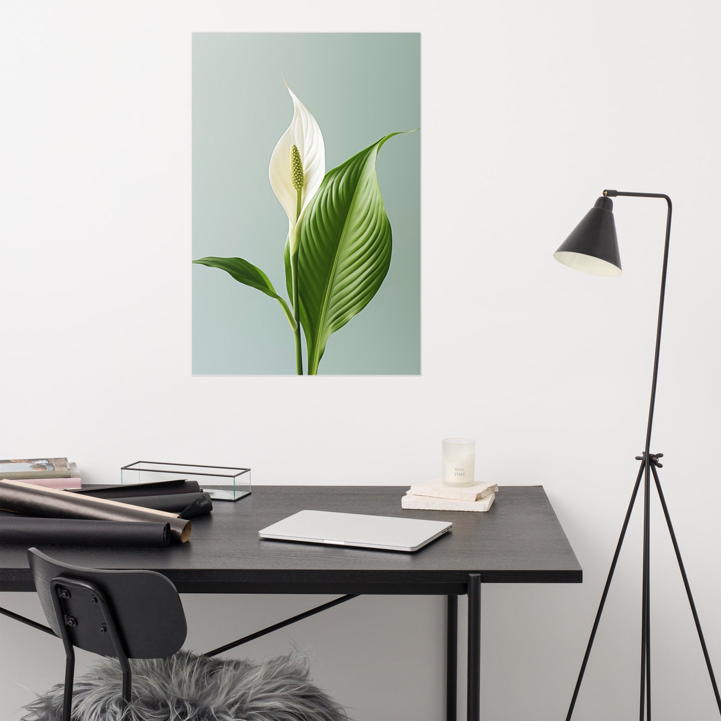 Morning Light Lily Realism Painting Digital Artwork Loose Art Print