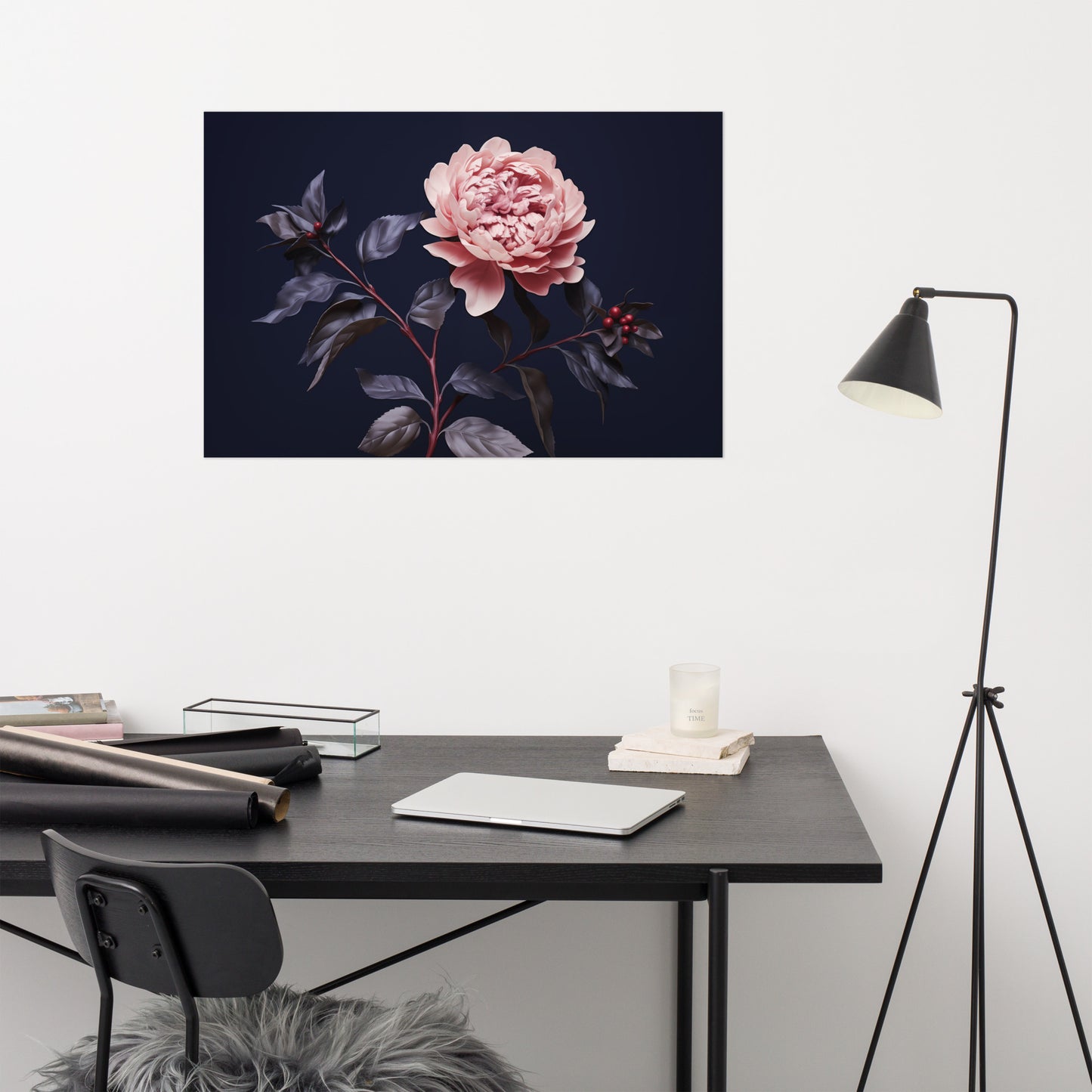 Petal Whispers Realism Painting Digital Artwork Loose Art Print