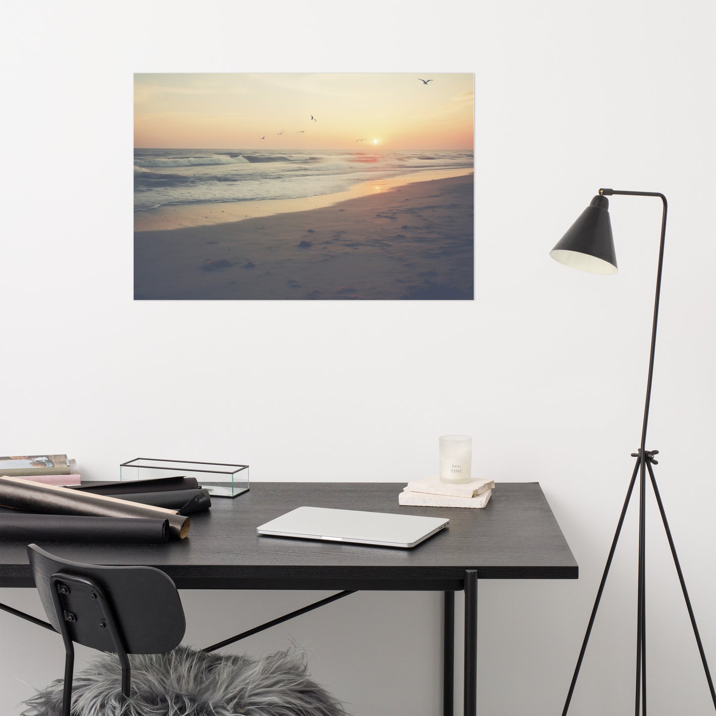 Seascape Dreams Realism Painting Digital Artwork Loose Art Print