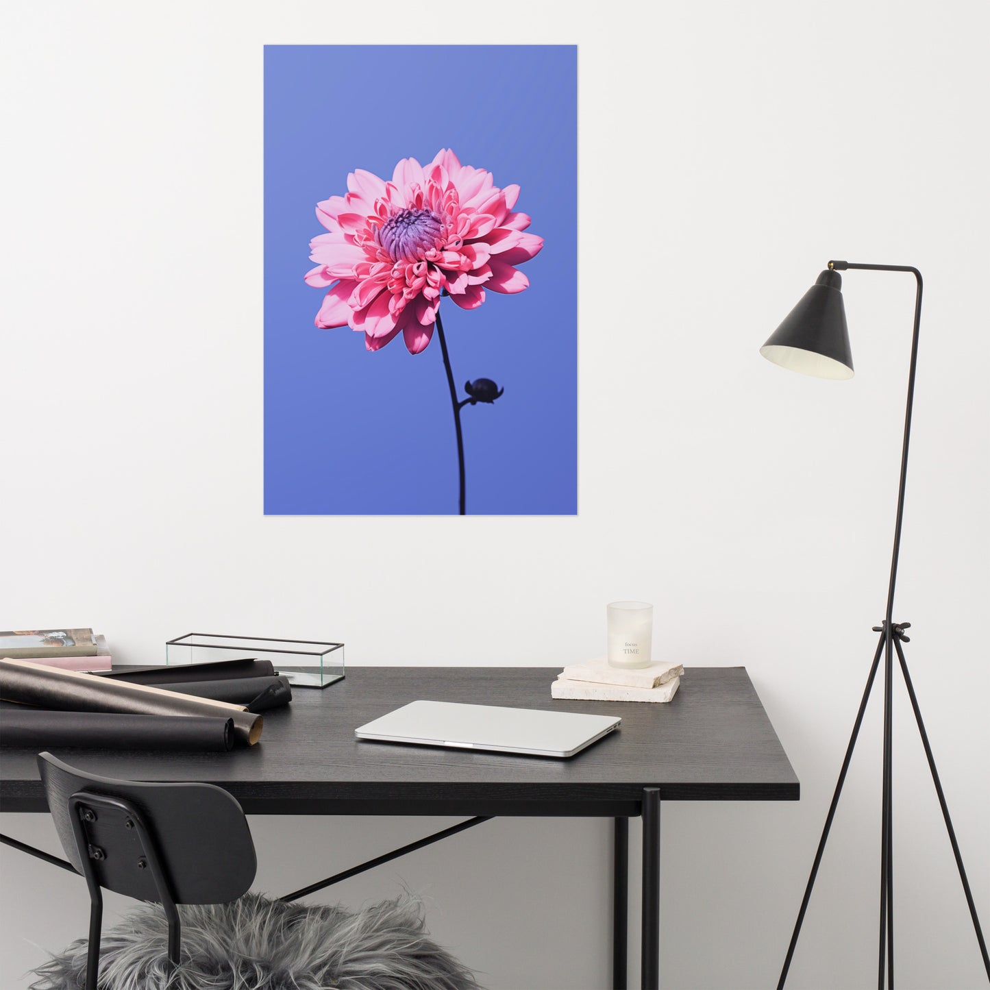 Sky Blossom Flower Photorealistic Painting Digital Artwork Loose Art Print