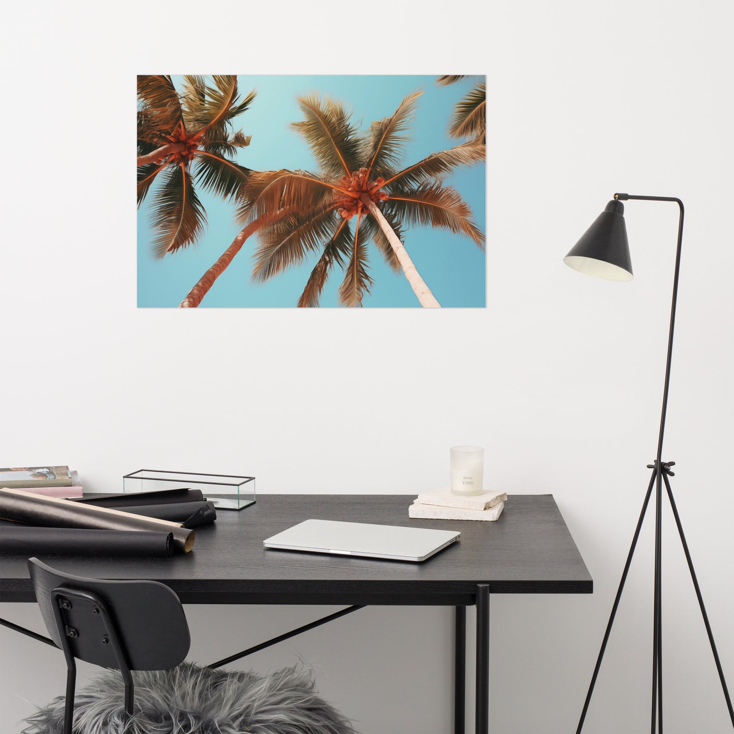 Tropical Tranquility Realism Painting Digital Artwork Loose Art Print