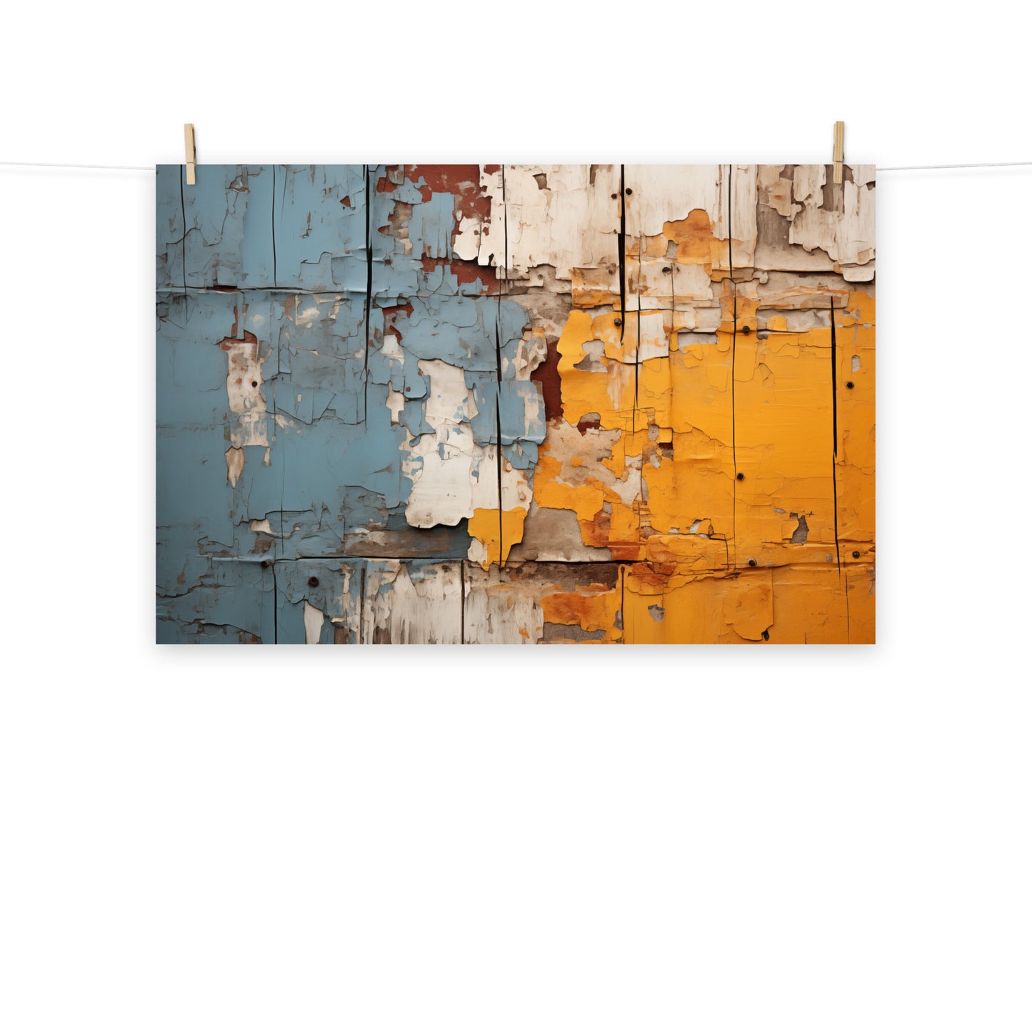 Wall Art Textures: Ephemeral Hues Photorealism - Digital Artwork Loose Art Print