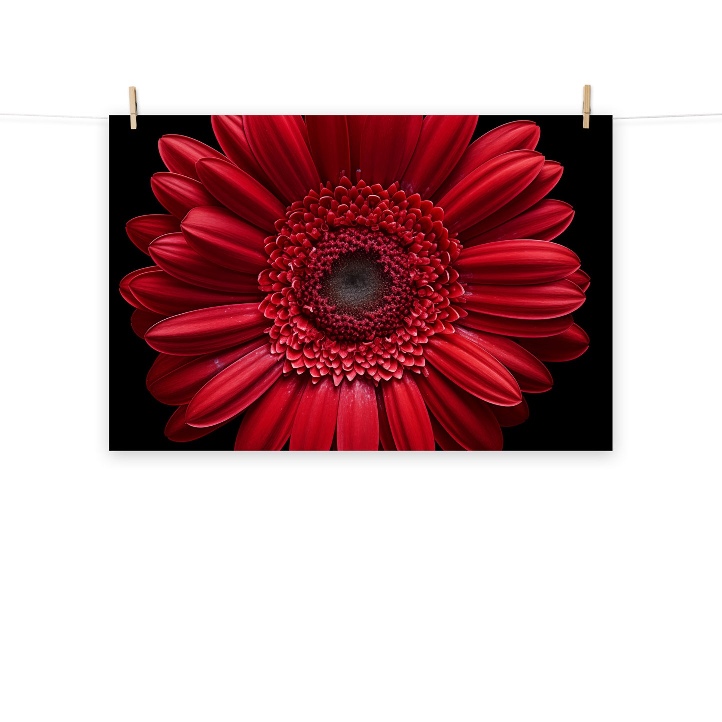 Flower Power Realism Painting Digital Artwork Loose Art Print