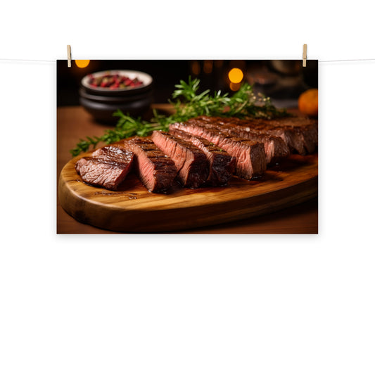 Food Art Steak Photorealistic Digital Artwork Loose Art Print