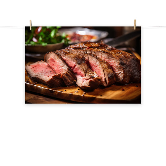 Food Art Steak Photorealistic 2 Digital Artwork Loose Art Print