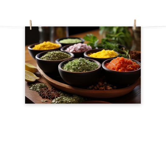 Spice Symphony Photorealism - Digital Artwork Loose Art Print