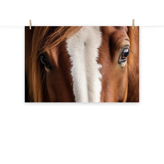Spirit of the Plains Photorealism Horse Art - Digital Artwork Loose Print