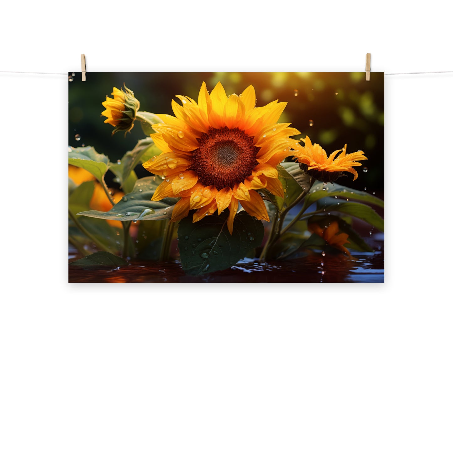 Sunlit Majesty Photorealism - Digital Artwork Loose Art Print