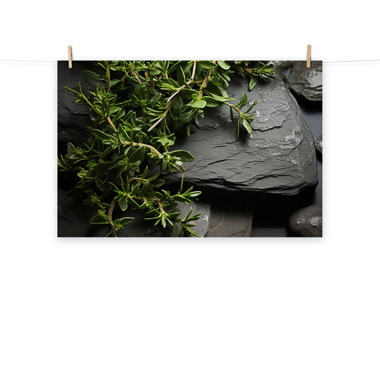 Thyme and Stone Photorealism - Digital Artwork Loose Art Print