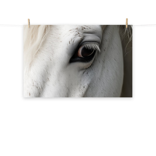 Unbridled Beauty Photorealism - Digital Artwork Loose Art Print