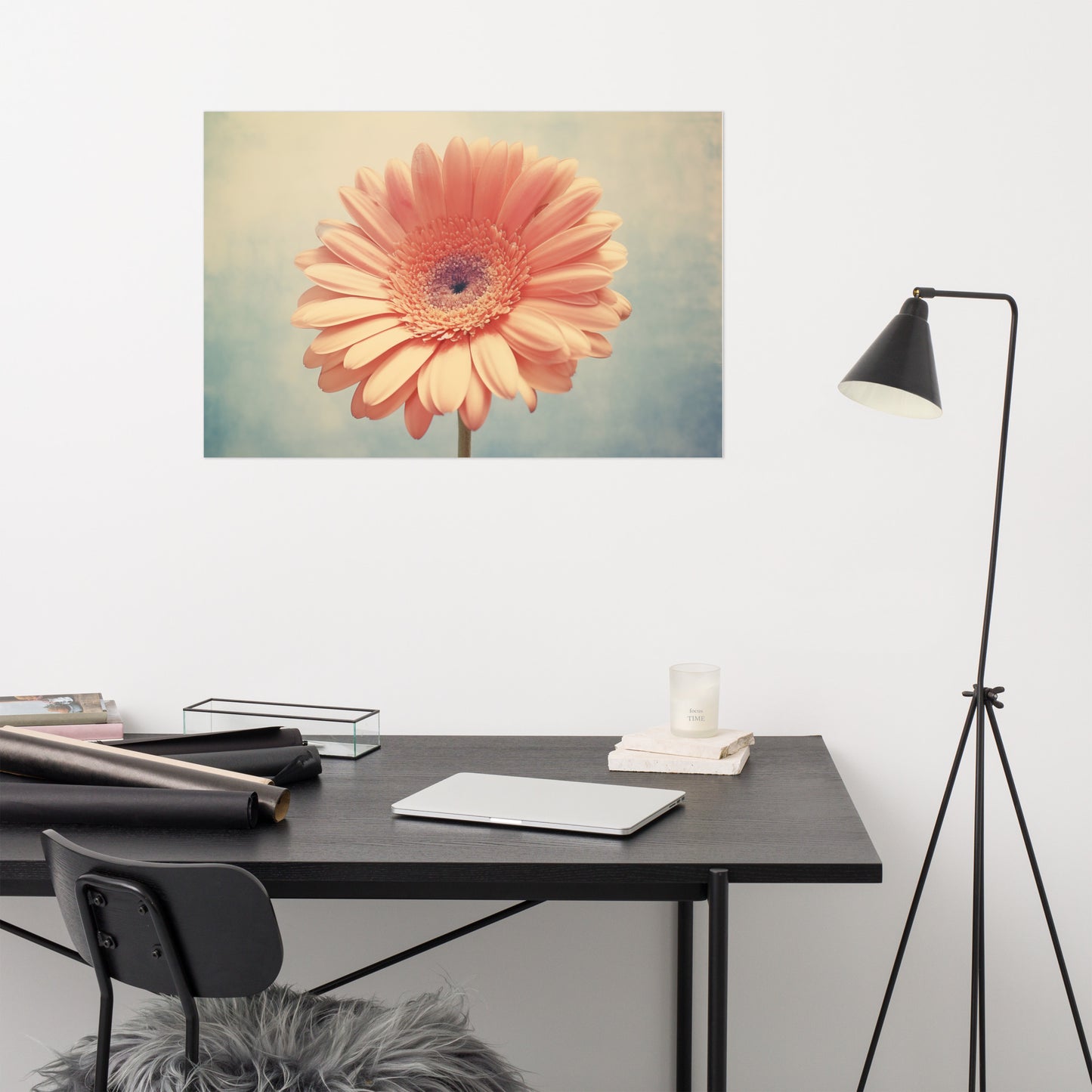 Solitary Splendor Photorealistic Painting Digital Artwork Loose Art Print