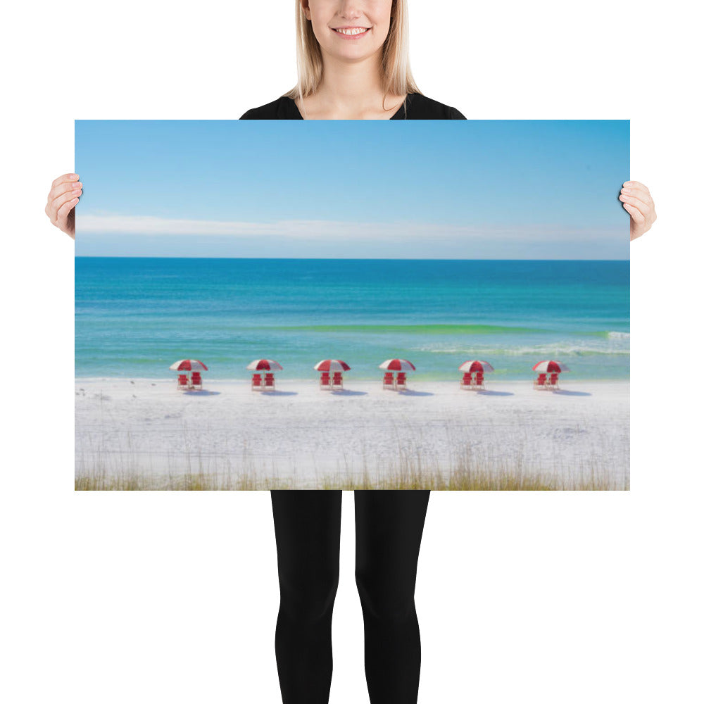 Life at the Beach Minimal Coastal / Beach Landscape Loose / Unframed Wall Art Print