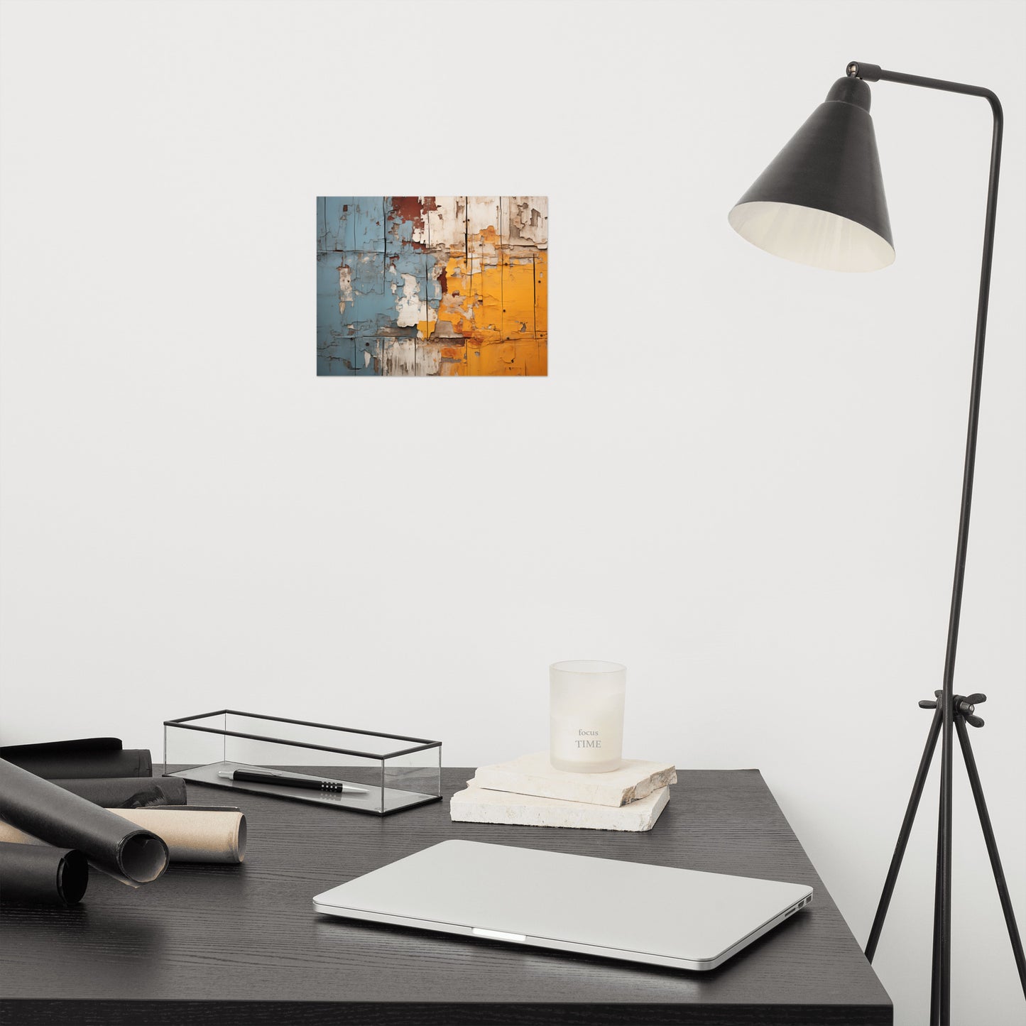 Wall Art Textures: Ephemeral Hues Photorealism - Digital Artwork Loose Art Print